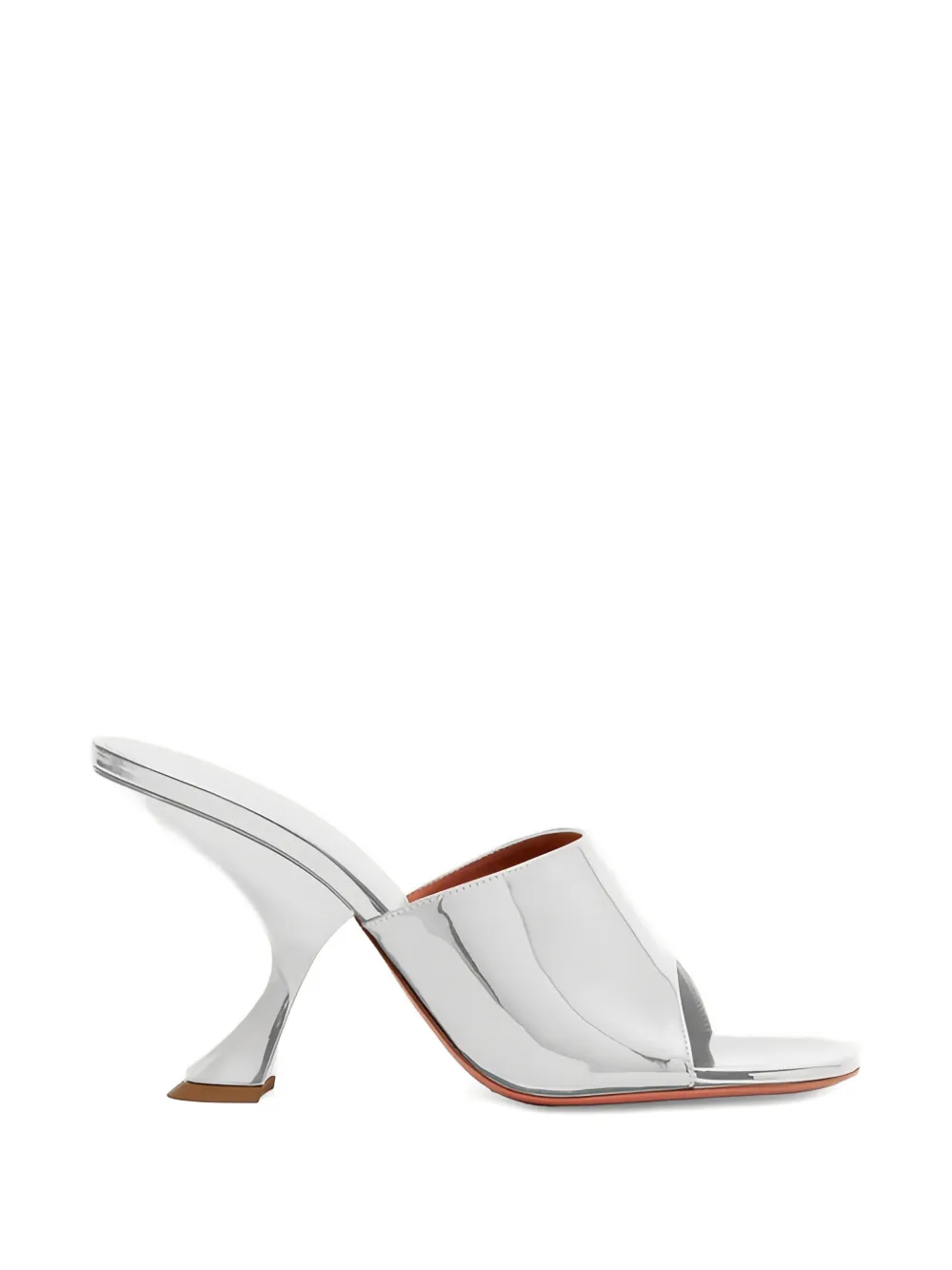 Amina Muaddi Taylor slanted-heel sandals - Argento