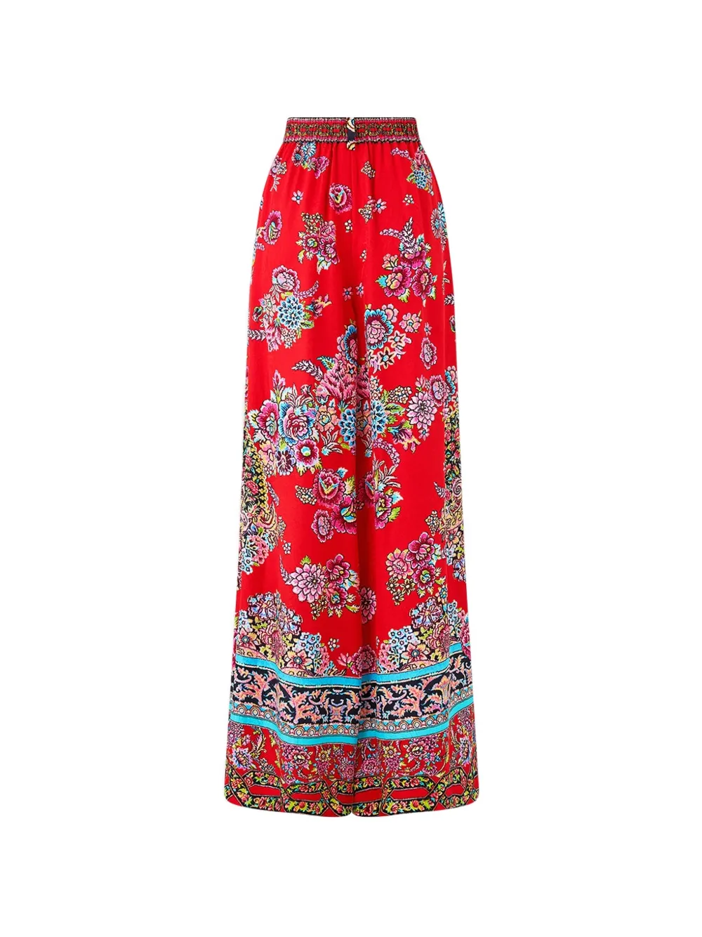 Waisted Wide-Leg Trousers