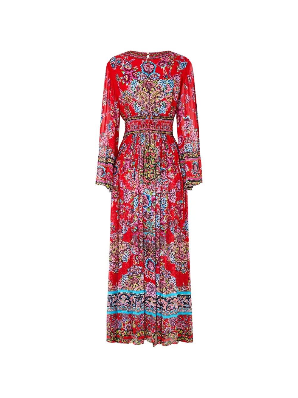  Camilla Long-sleeve Dress - Red 