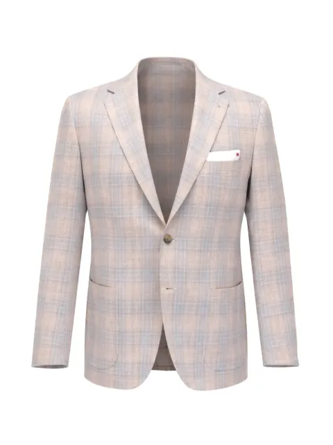 Kiton plaid blazer
