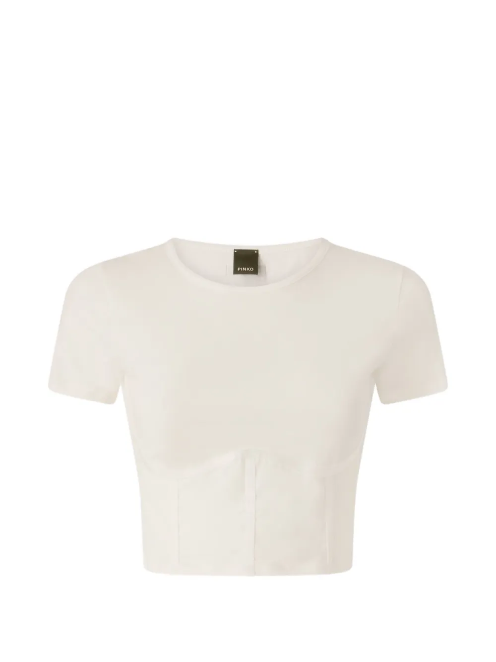 PINKO panelled T-shirt - Toni neutri