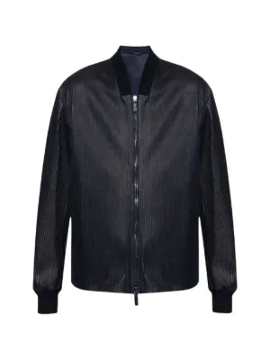 Giorgio Armani ヘリンボーン シャツジャケット | ブルー | FARFETCH JP
