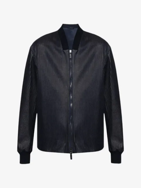 Giorgio Armani 拉链罗纹夹克