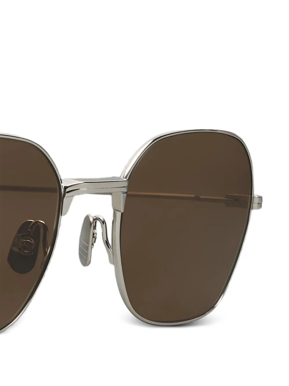 Thom Browne Eyewear Zonnebril met vierkant montuur Zilver