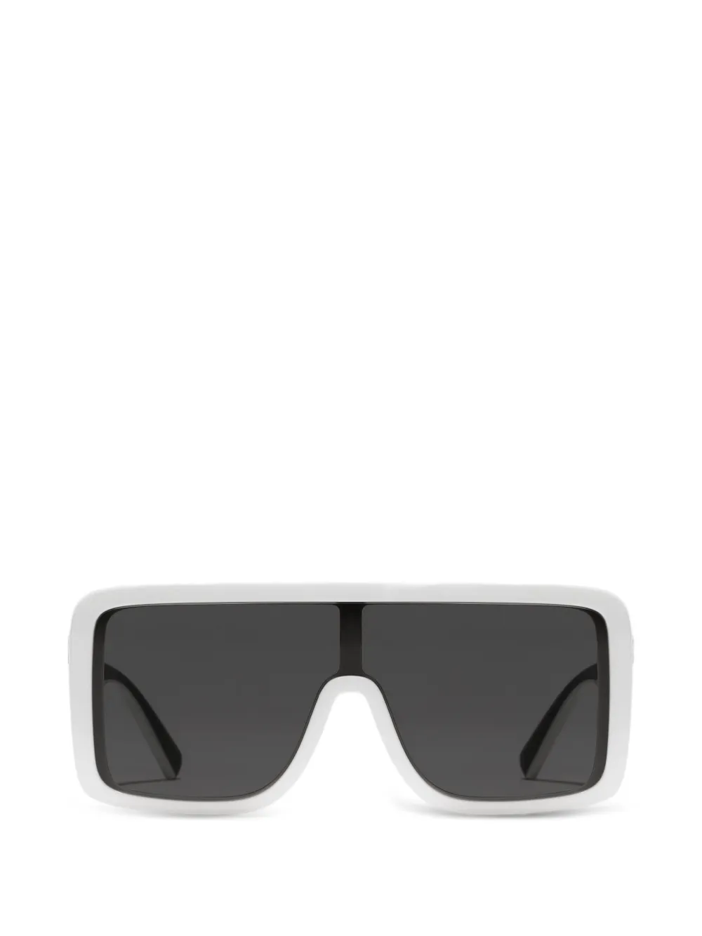 Dolce & Gabbana Eyewear logo rectangle-frame sunglasses - Bianco