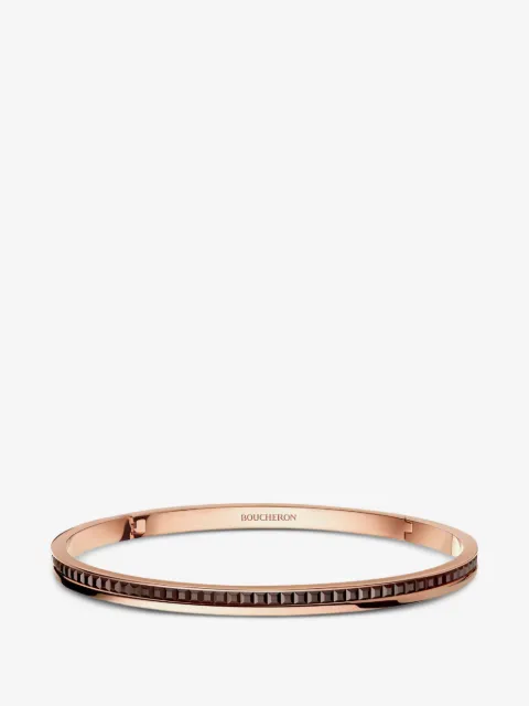 Boucheron engraved-logo bangle