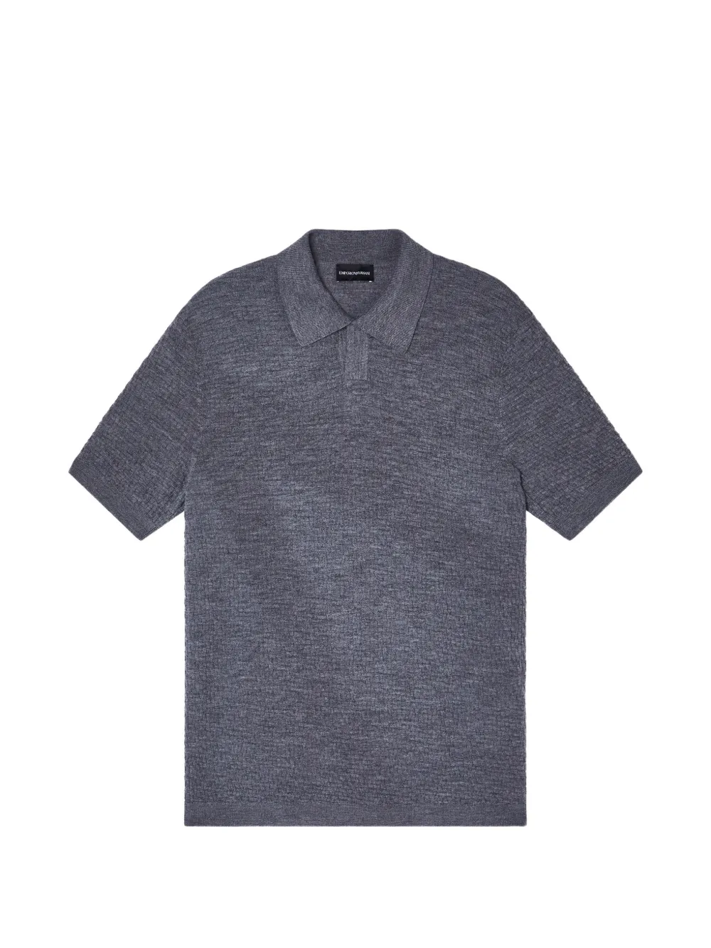 Emporio Armani textured T-shirt - Grigio