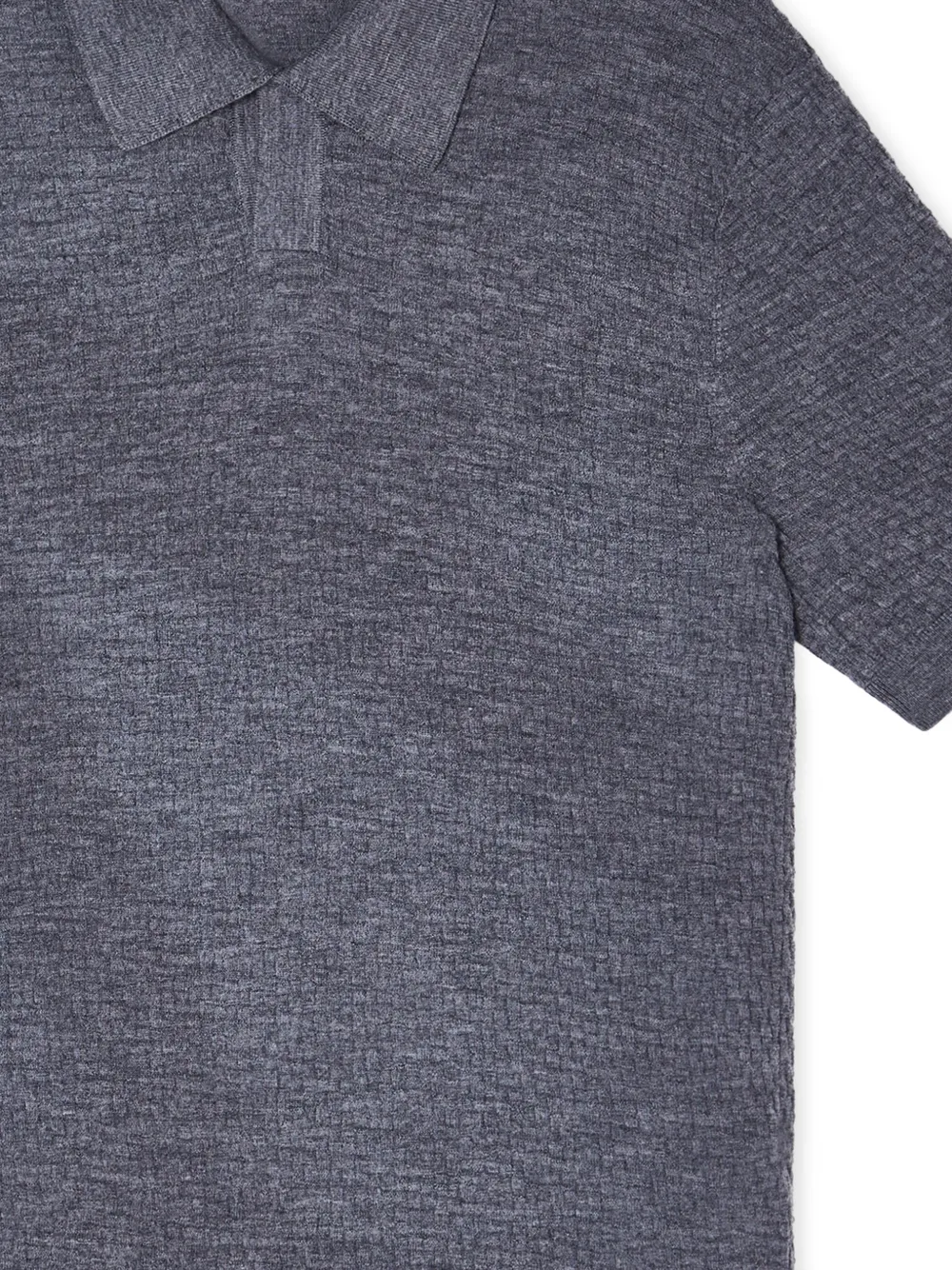 Emporio Armani Getextureerd T-shirt Grijs