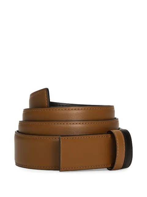 Dolce & Gabbana Leren riem met contrast