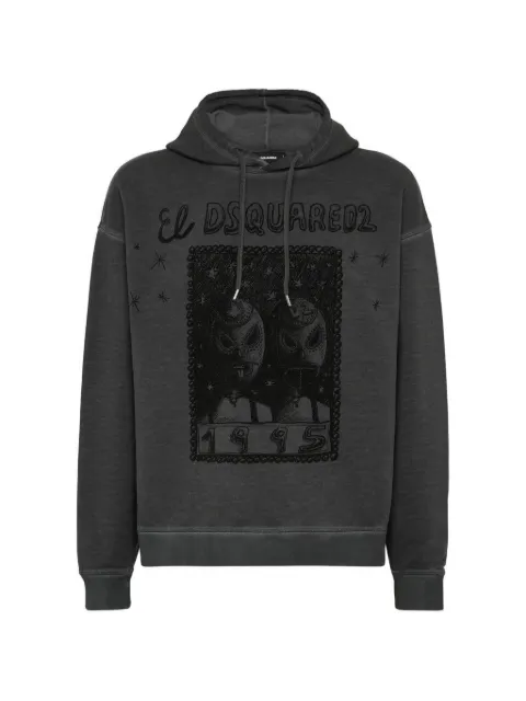 DSQUARED2 hoodie con estampado gráfico
