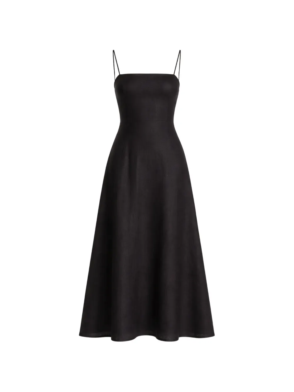 Reformation sleeveless linen midi dress - Nero