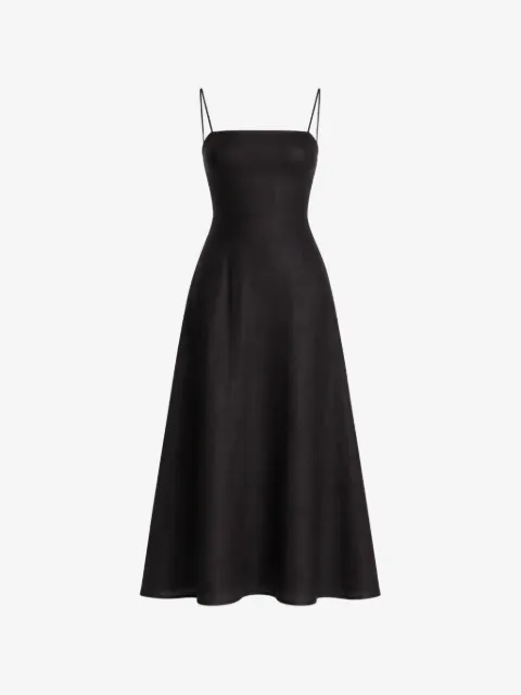 Reformation sleeveless linen midi dress
