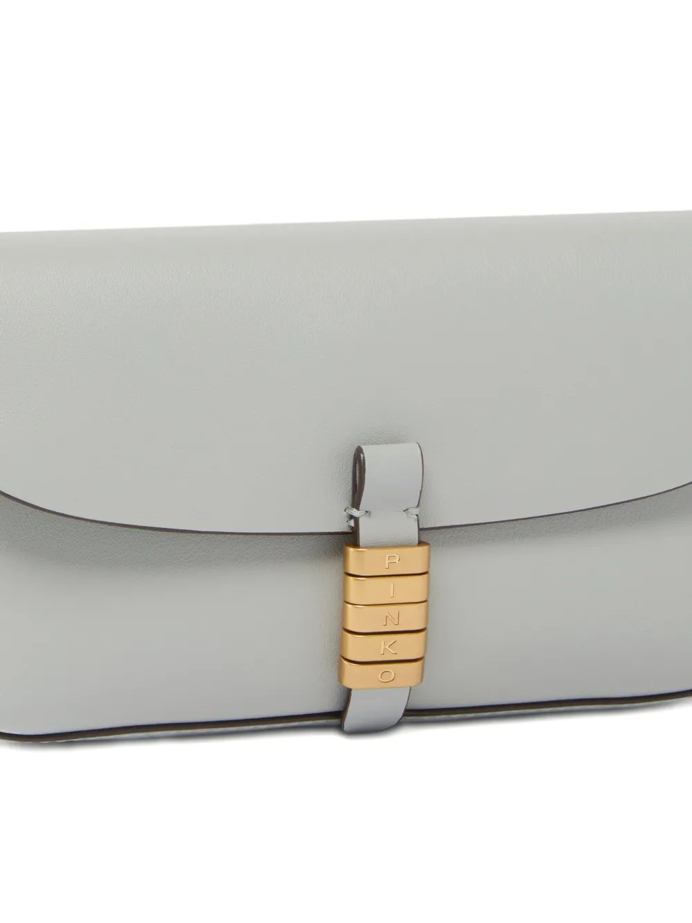 PINKO Medium saddle platte schoudertas Grijs