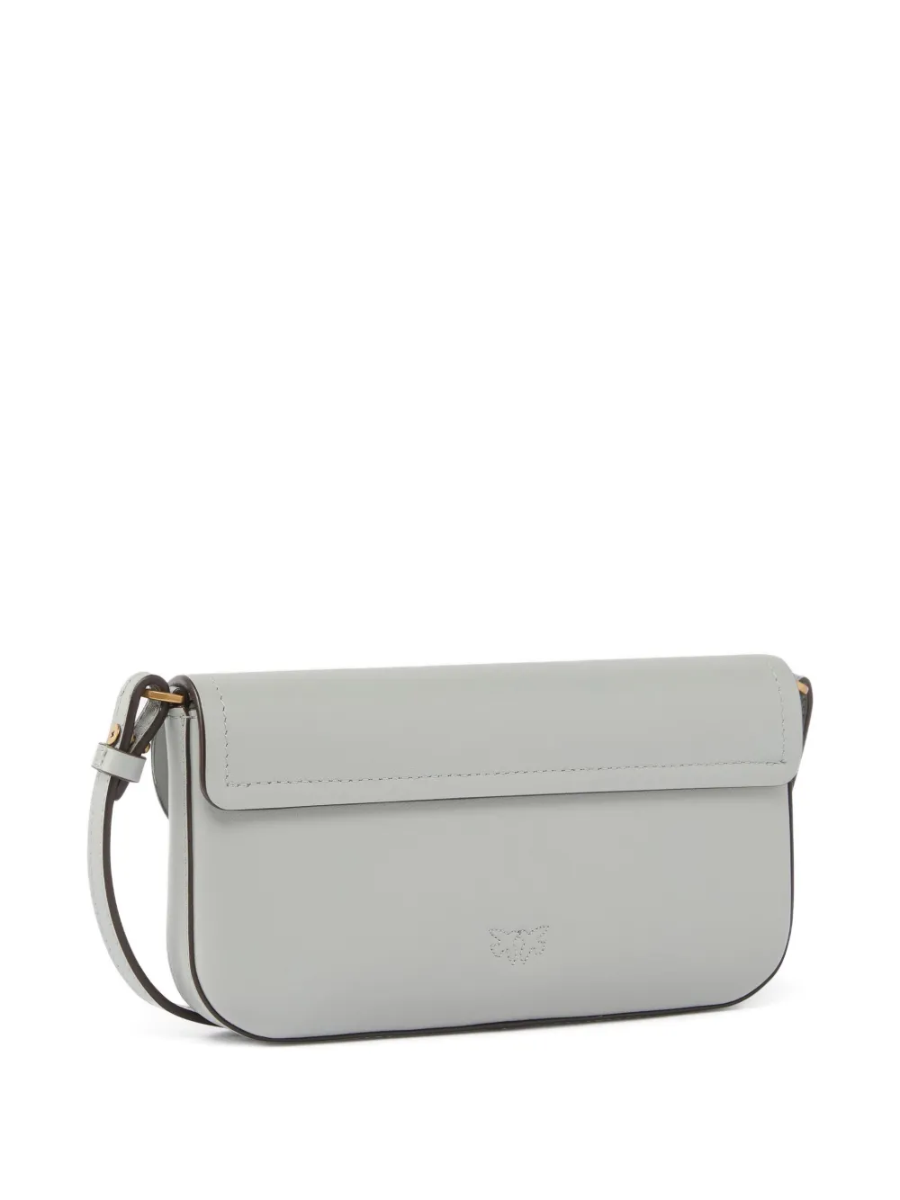 PINKO Medium saddle platte schoudertas Grijs