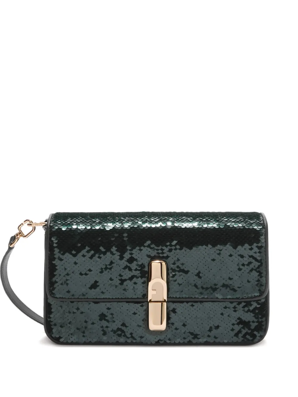 Furla small Iride sequin cross body bag - Verde