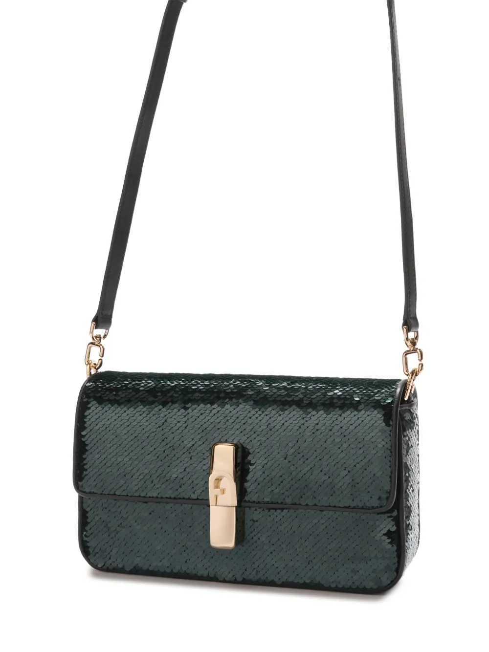  Furla Small Iride Sequin Cross Body Bag - Green 