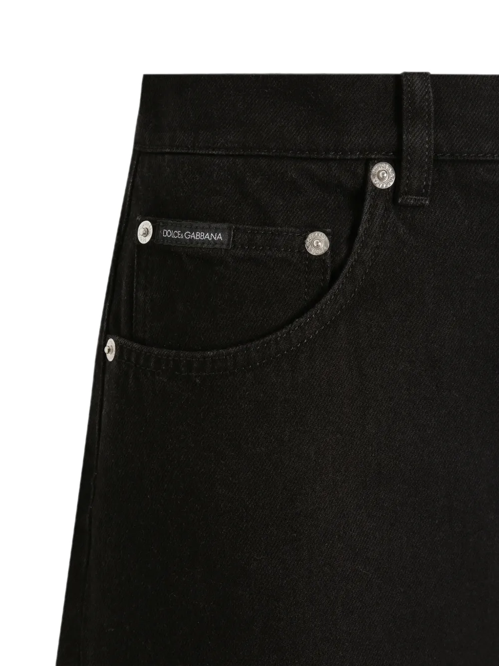 Dolce & Gabbana Jeans met wijde pijpen Zwart