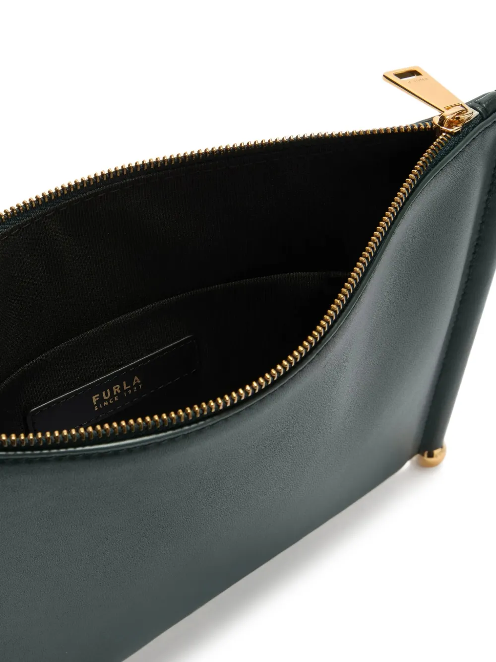 Furla Sfera Soft leren schoudertas Groen