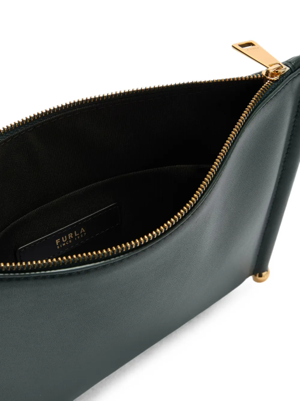 Furla Sfera Soft leren schoudertas Groen