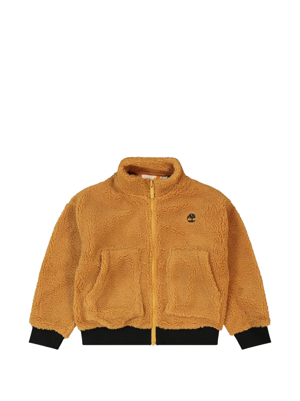 Timberland Kids zip-up teddy cardigan - Marrone