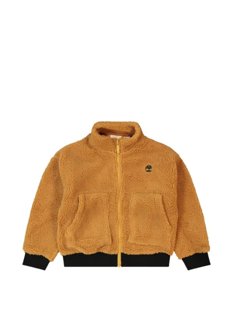 Timberland Kids zip-up teddy cardigan