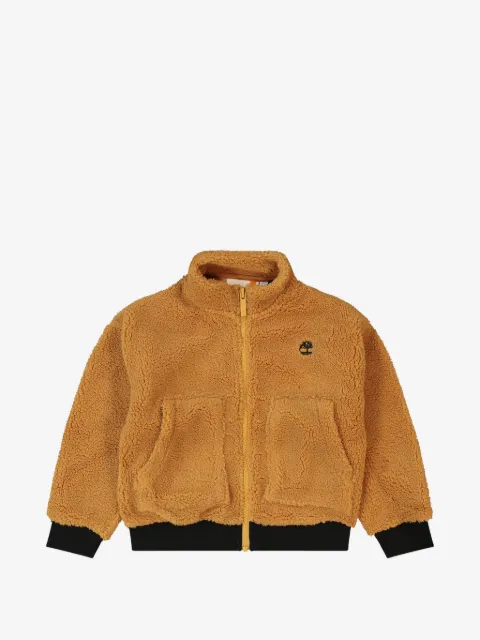 Timberland Kids zip-up teddy cardigan