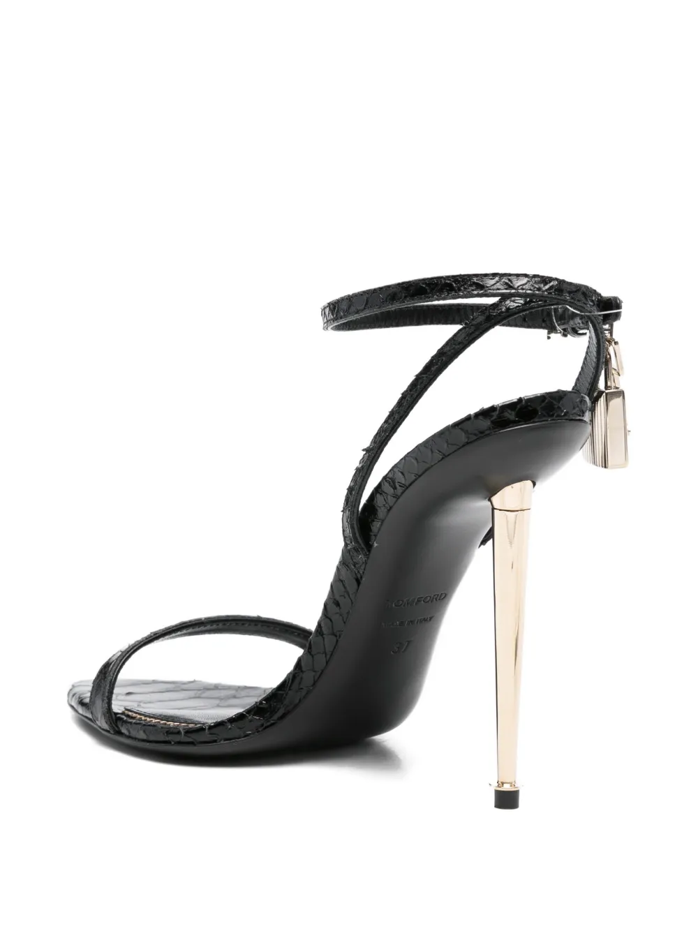 TOM FORD Sandalen met hangslot bandje Zwart