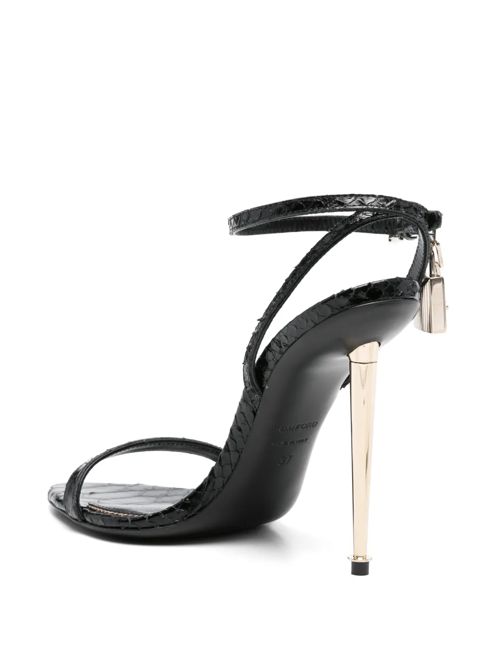 Tom Ford Padlock Strap Sandals - Black 