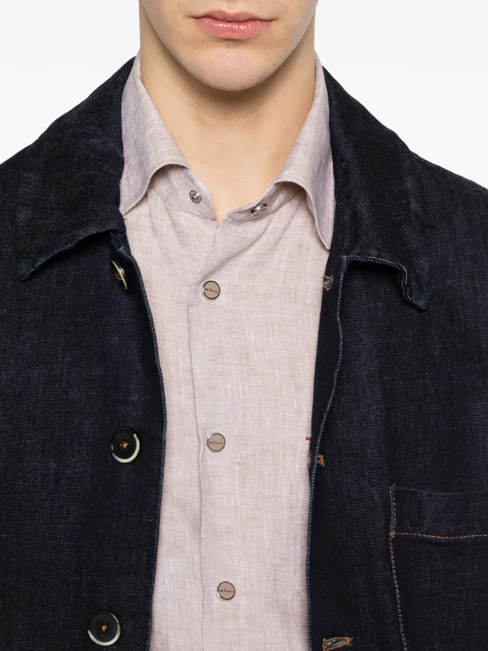 Kiton Beige overhemd