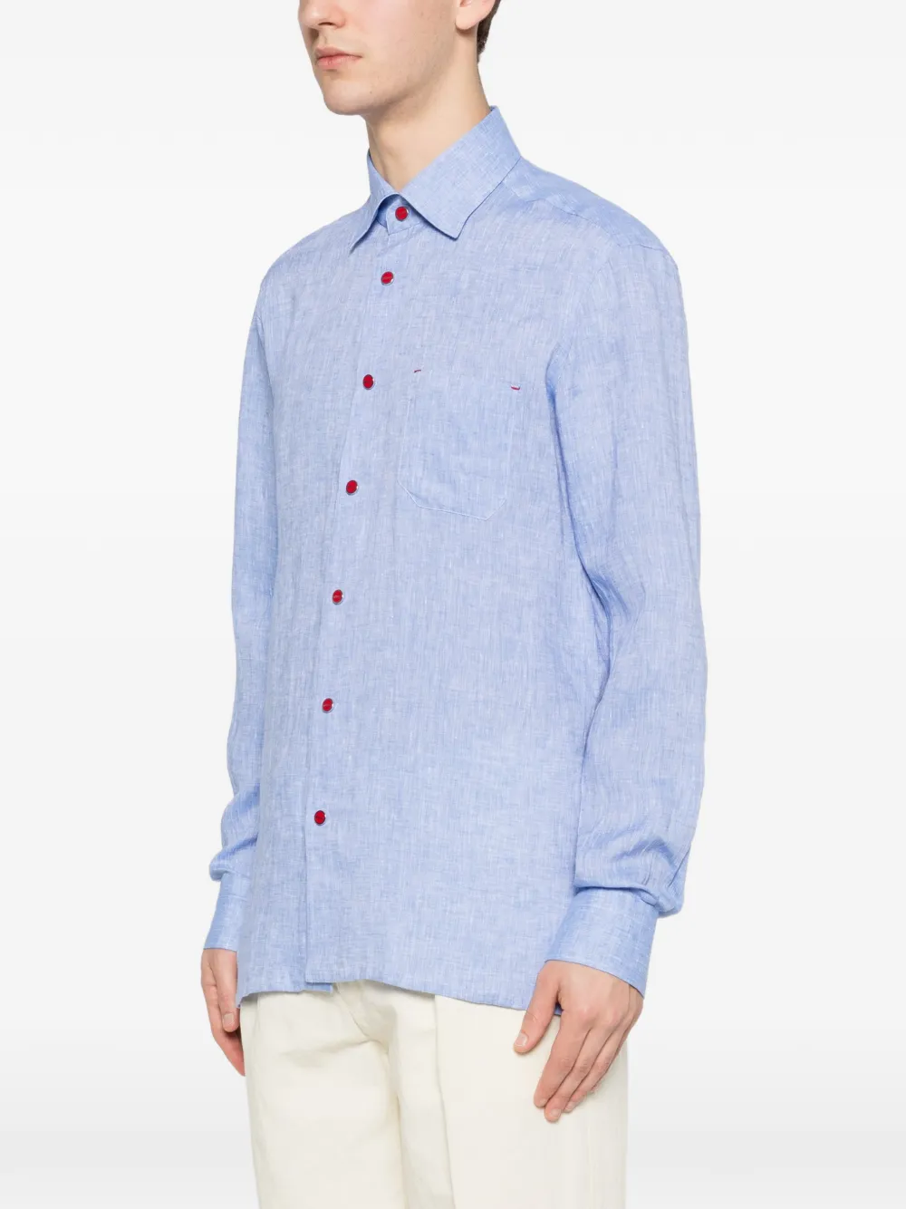  Kiton Button-up Shirt - Blue 