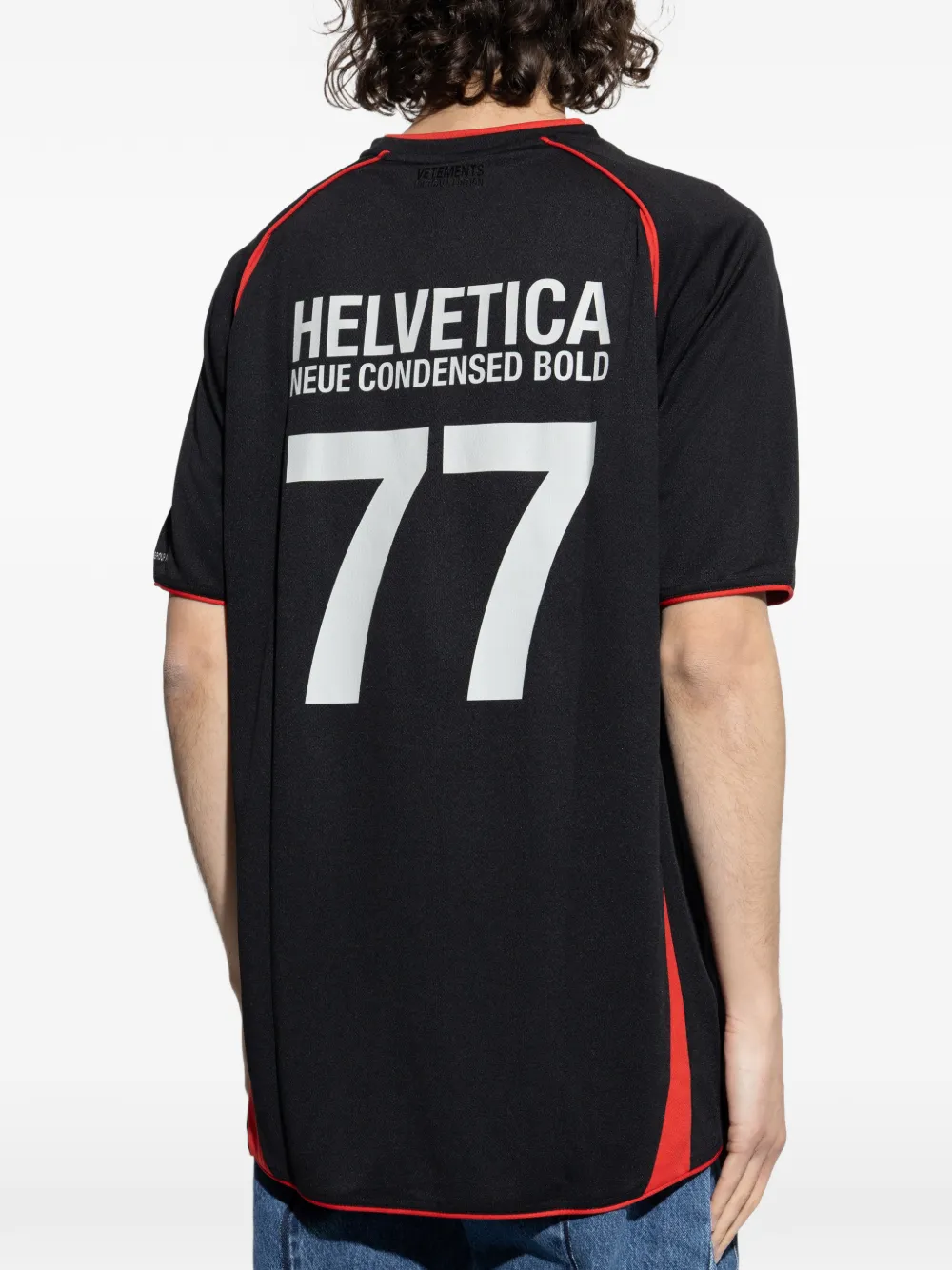 VETEMENTS T-shirt met vlakken Zwart
