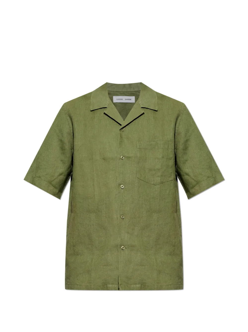 SAMSOE SAMSOE chest-pocket short-sleeve shirt - Verde