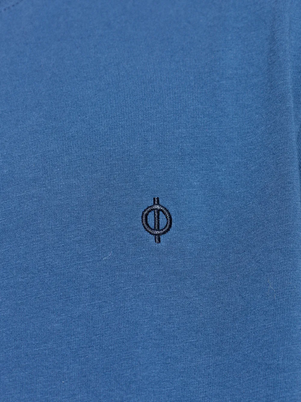 SAMSOE Saotto T-shirt met borduurwerk Blauw