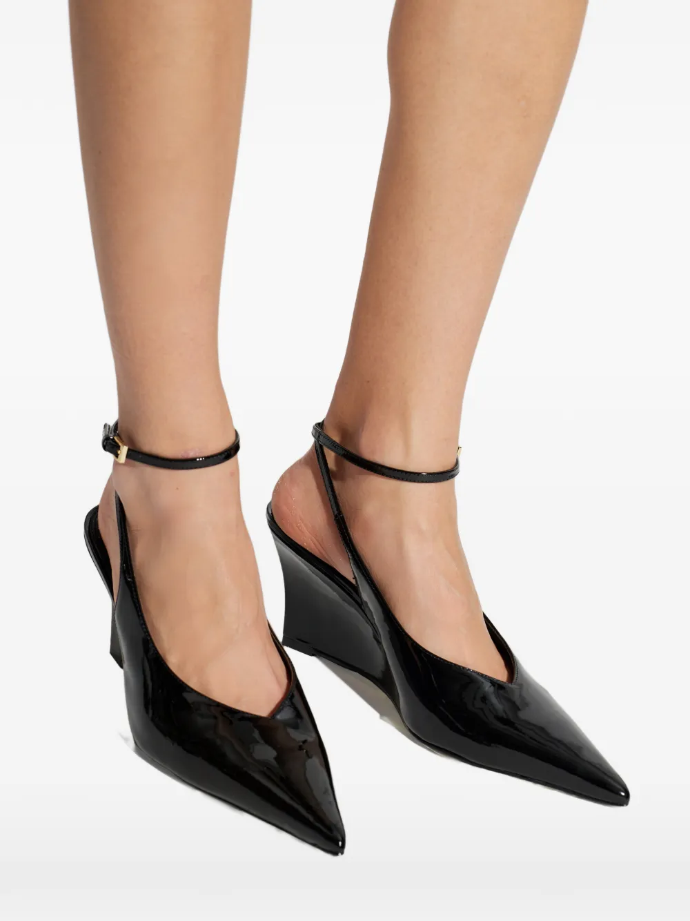 BLACK SUEDE STUDIO 70 mm Eliana pumps Zwart