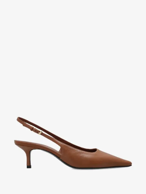 BLACK SUEDE STUDIO Lainey leather heeled pumps