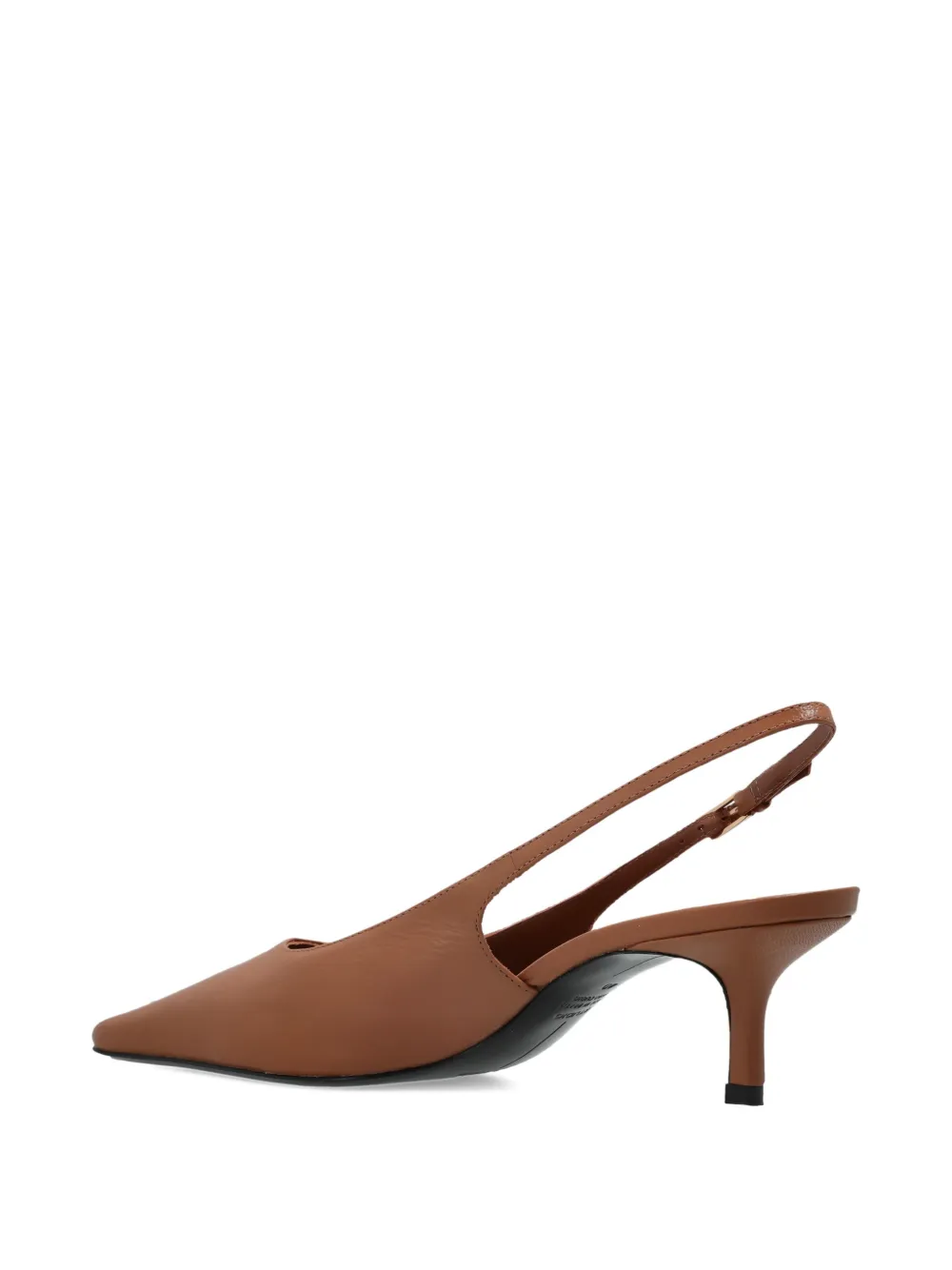 BLACK SUEDE STUDIO Lainey leren pumps met hak Bruin