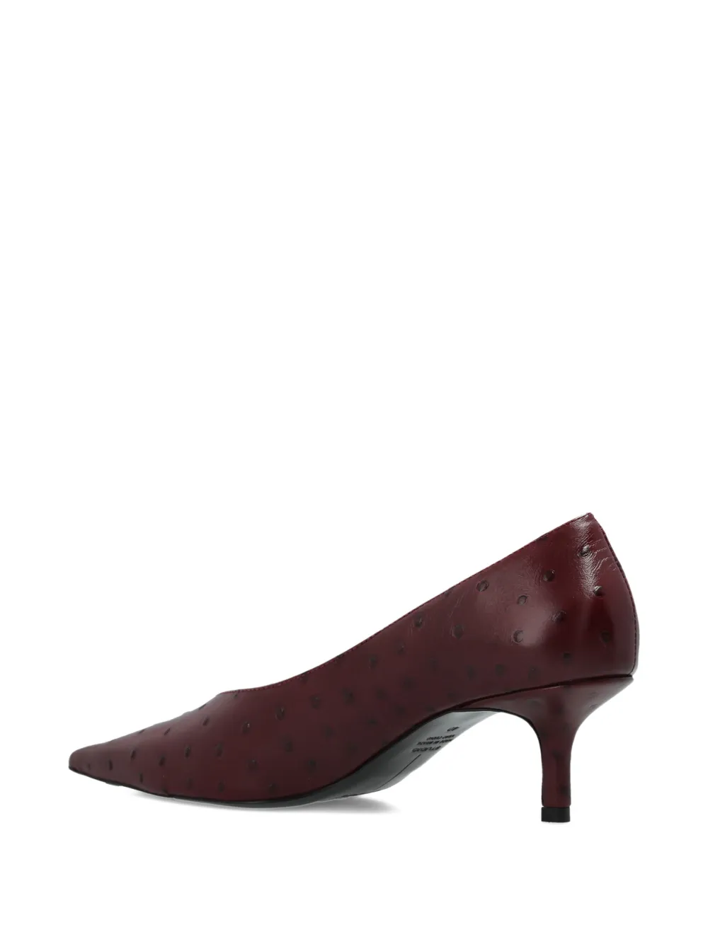 BLACK SUEDE STUDIO Briar leren pumps met puntige neus Rood