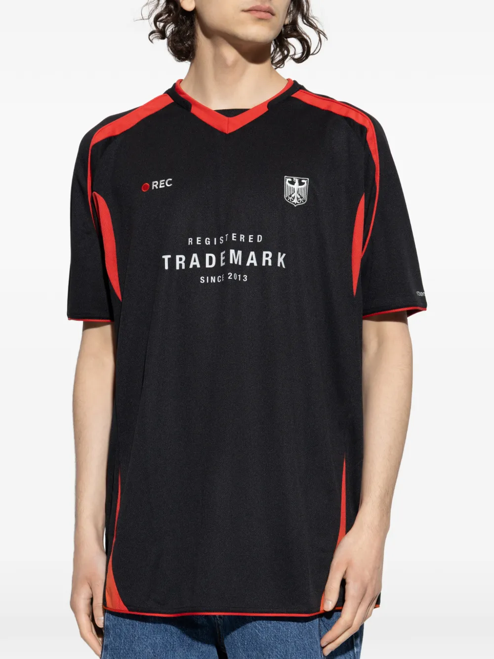 VETEMENTS T-shirt met print Zwart