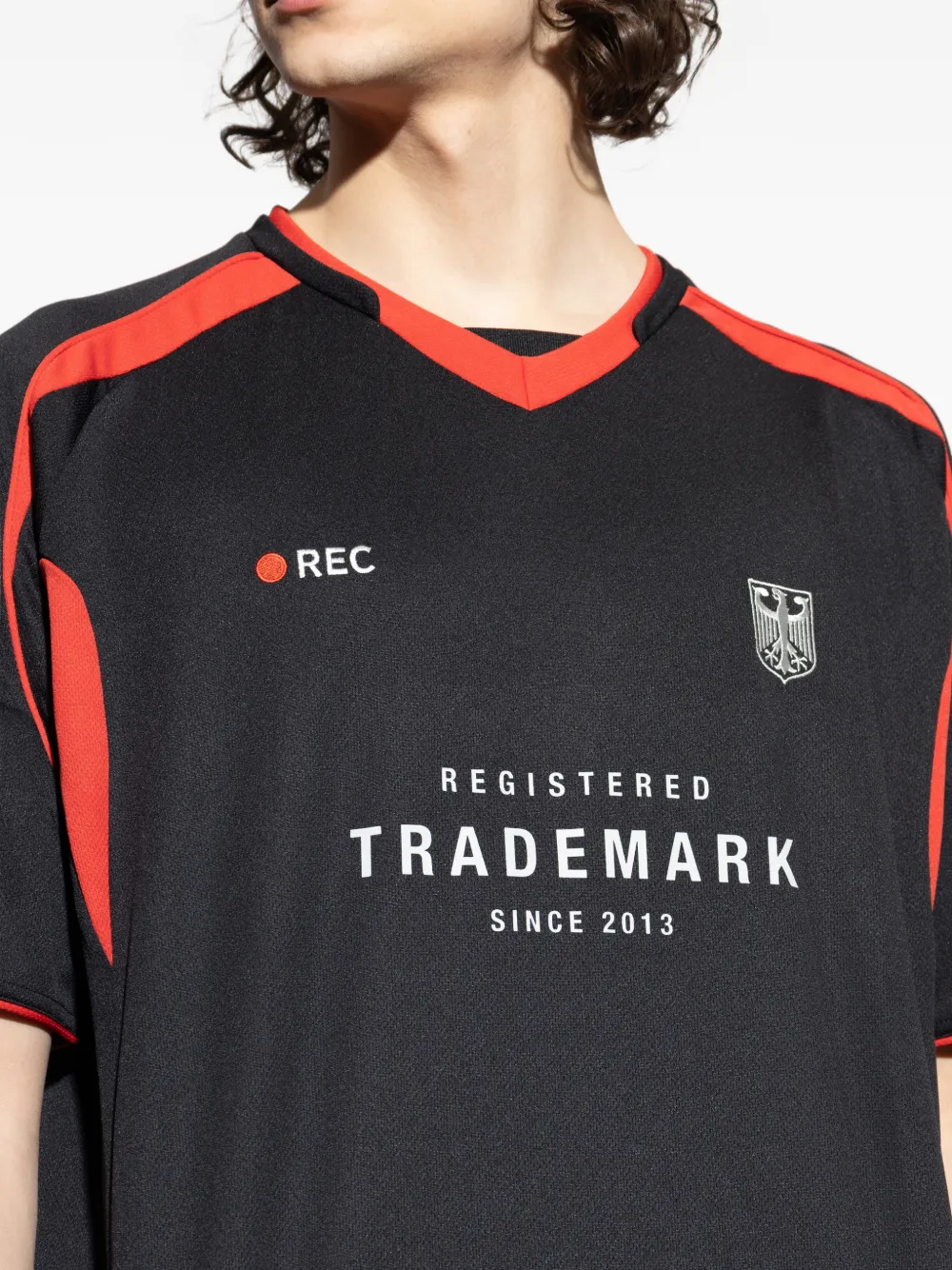 VETEMENTS T-shirt met print Zwart