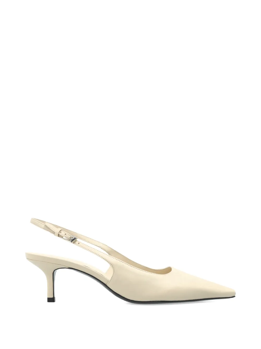 BLACK SUEDE STUDIO Lainey slingback pumps met hak Beige