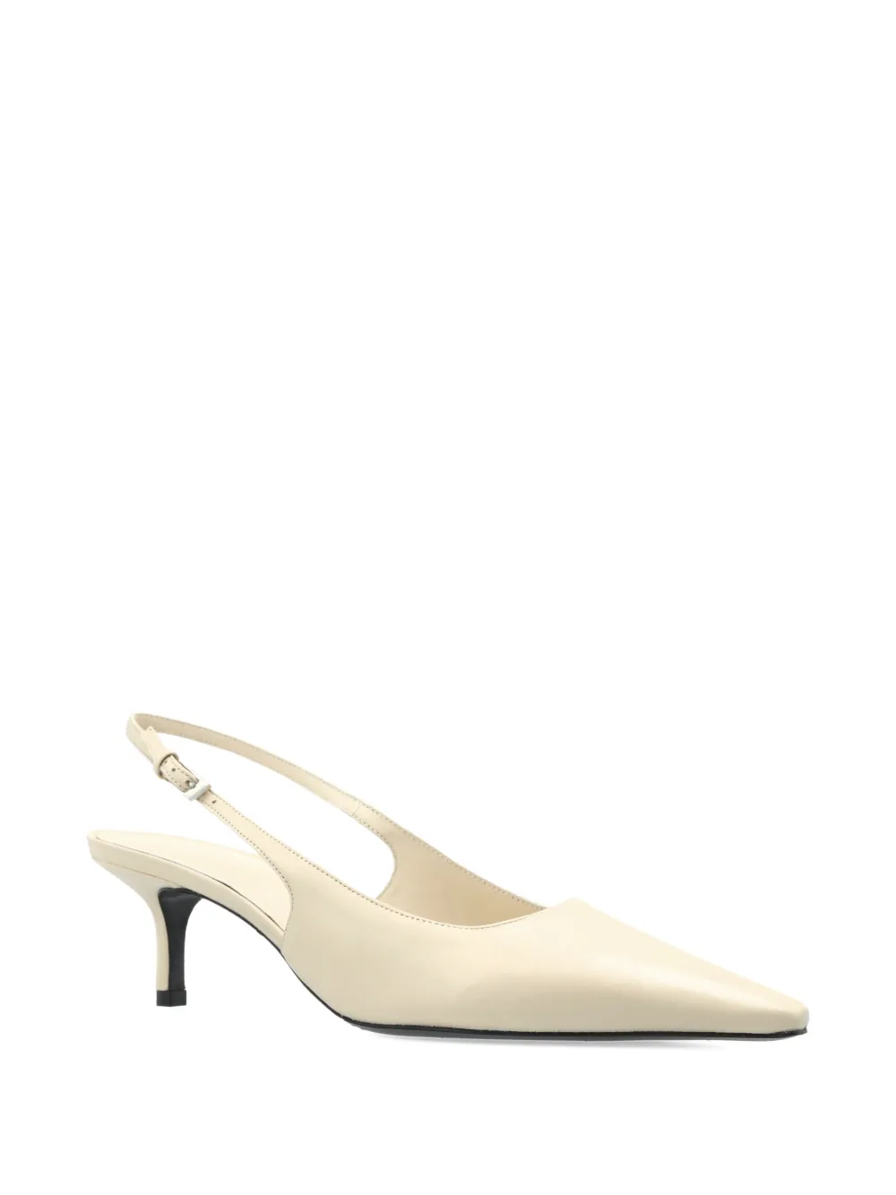 BLACK SUEDE STUDIO Lainey slingback pumps met hak Beige