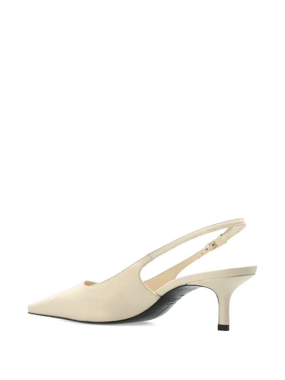 BLACK SUEDE STUDIO Lainey slingback pumps met hak Beige