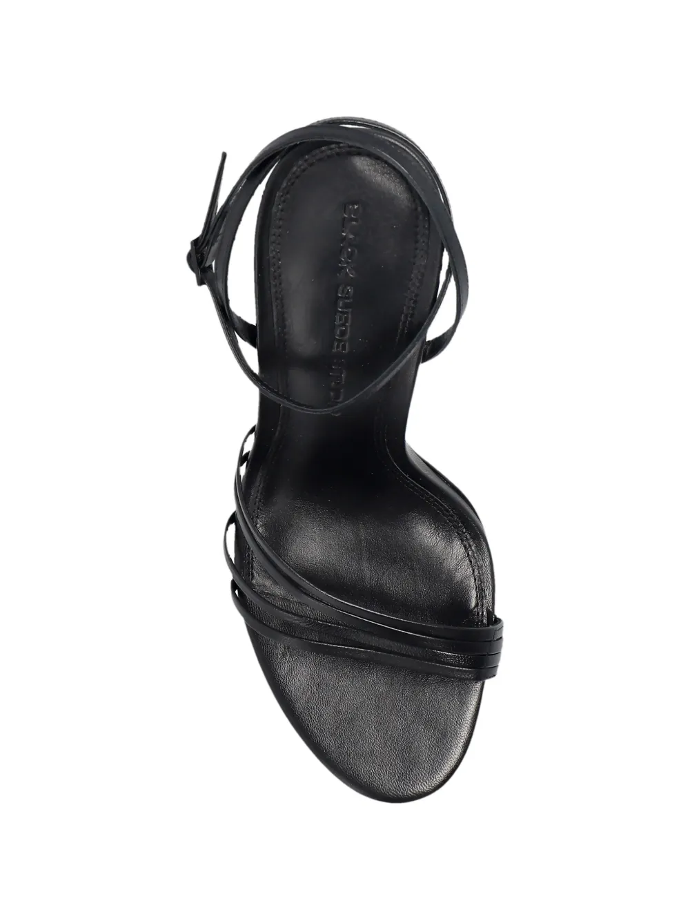  Black Suede Studio Ella Leather Sandals 