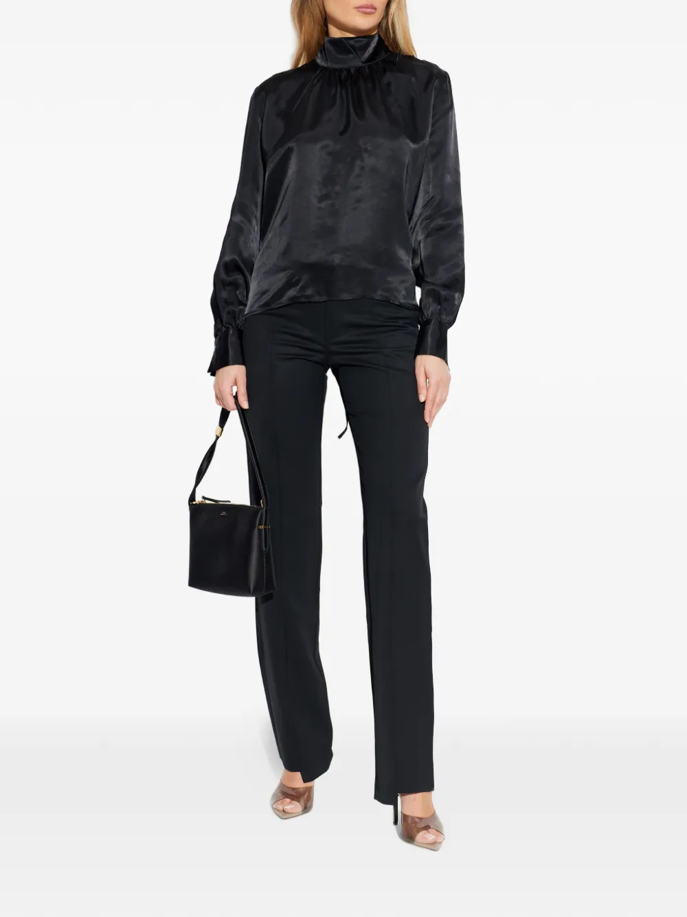  Vetements Open-back Turtleneck Top - Black 