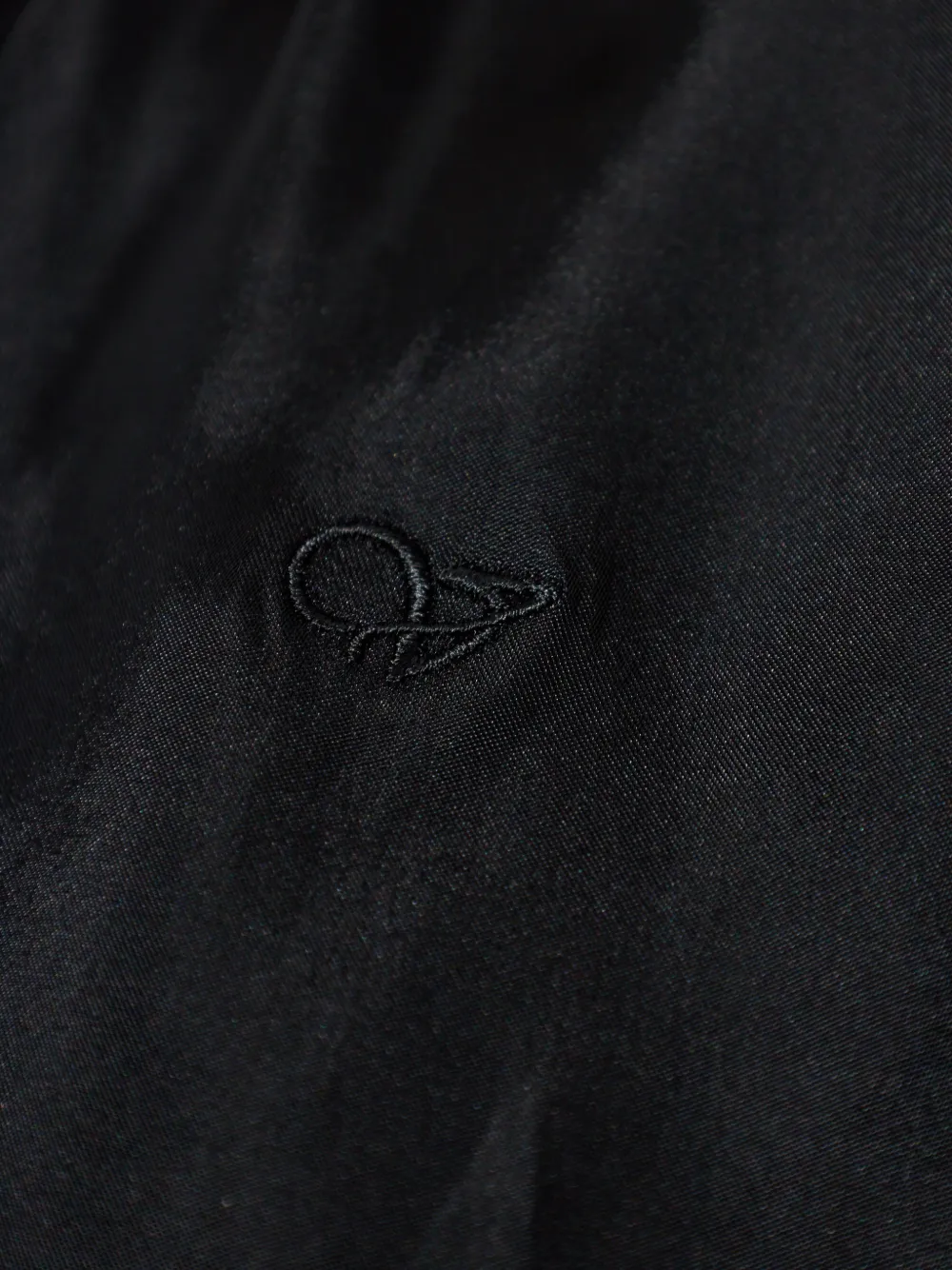 VETEMENTS Top met col en open rug Zwart