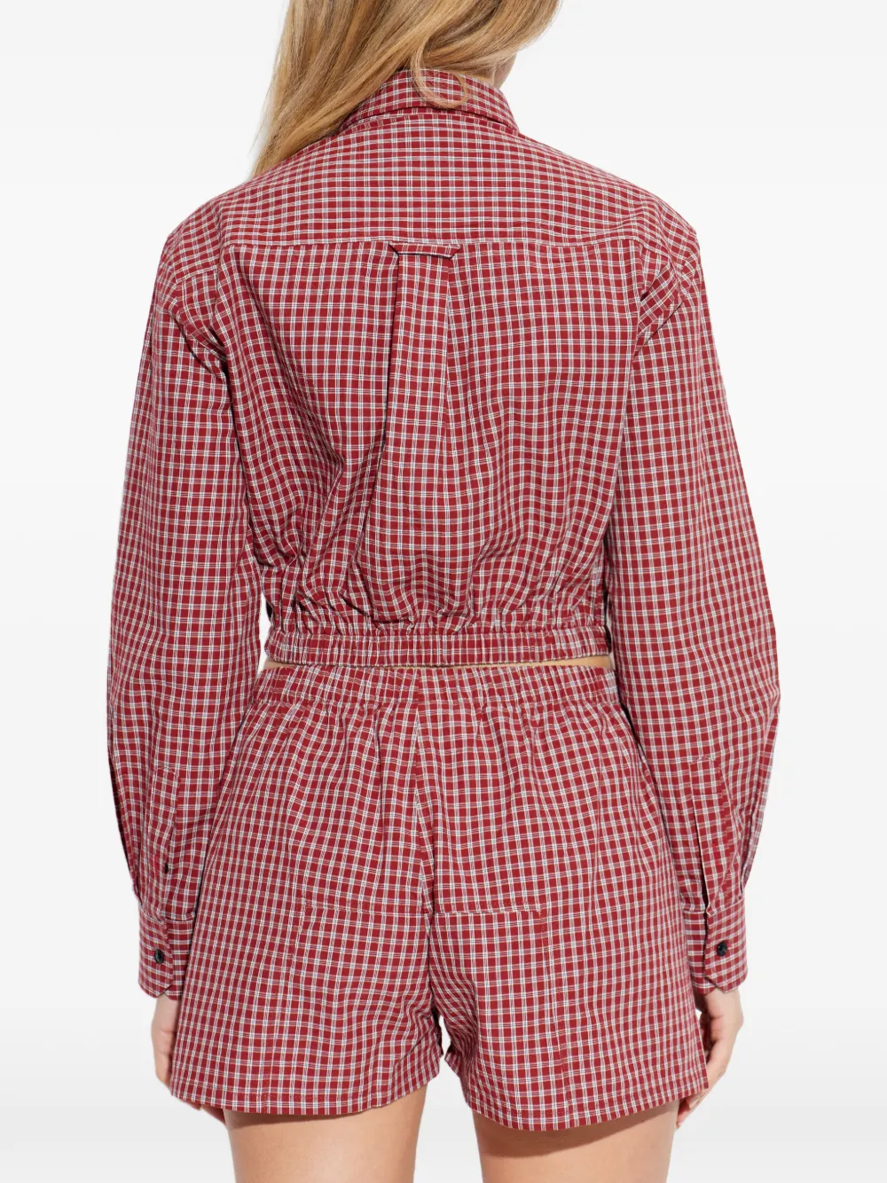 VETEMENTS Geruite top Rood