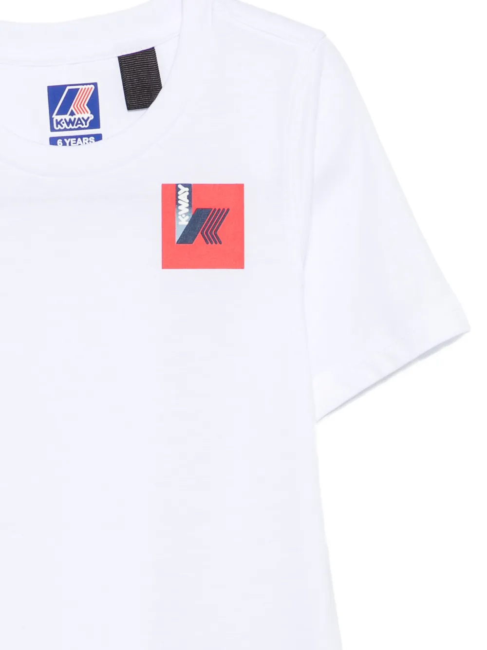 K Way Kids T-shirt met logo Wit