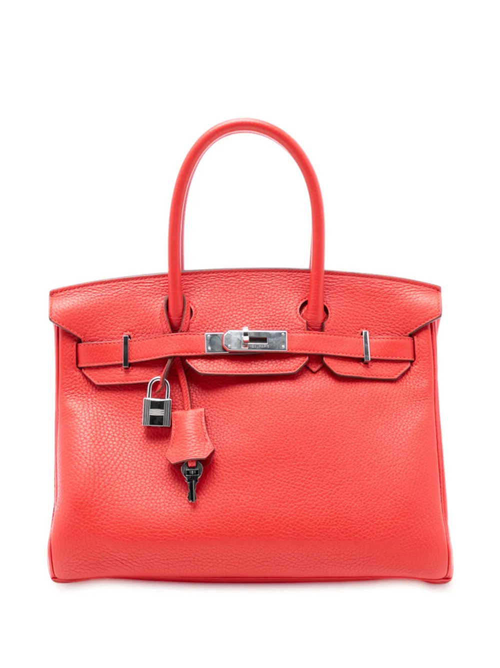 Hermès Pre-Owned 2016 Clemence Birkin Retourne 30 handbag - Rosso