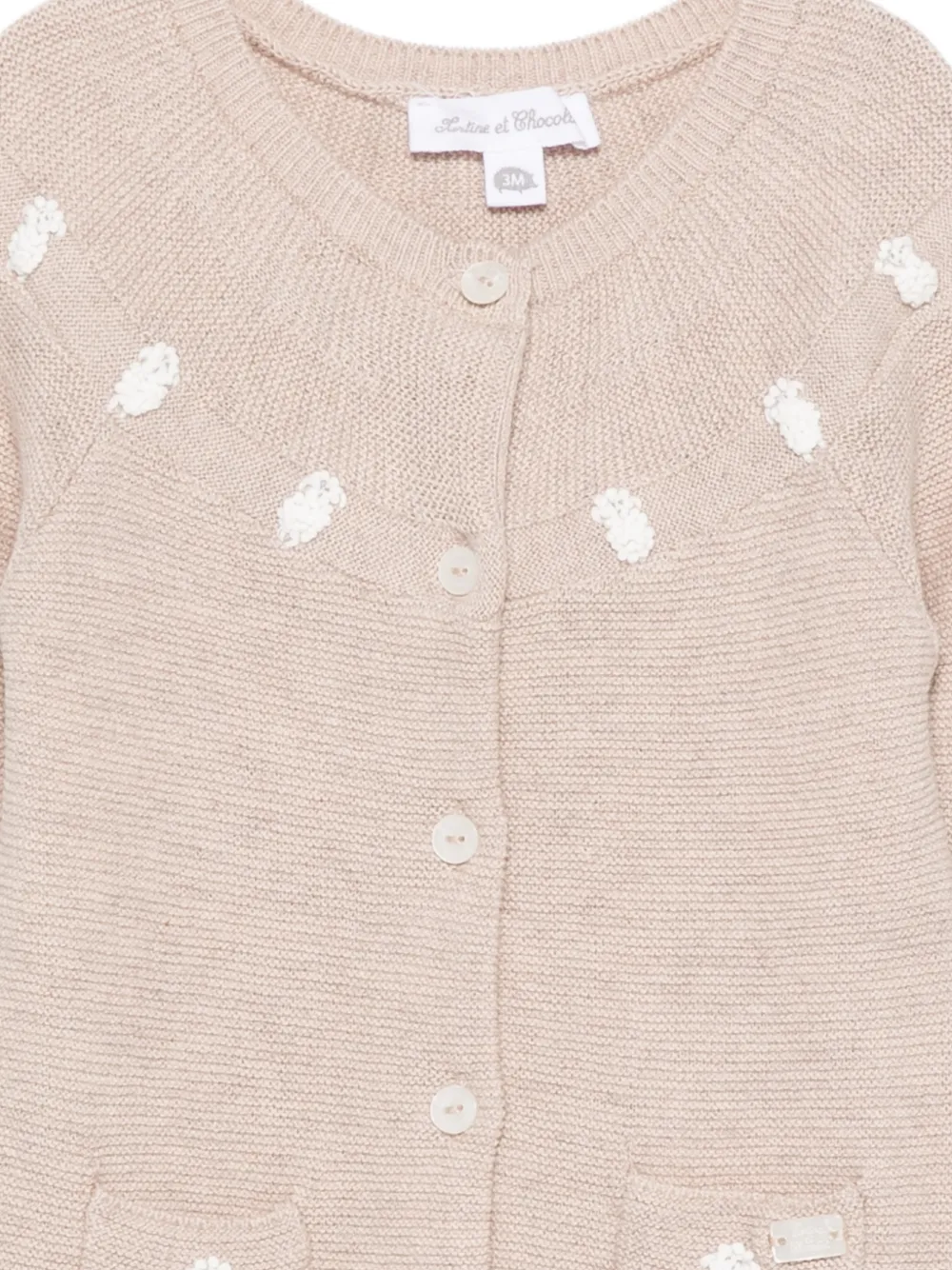 Tartine Et Chocolat Romper met verfraaid detail Beige