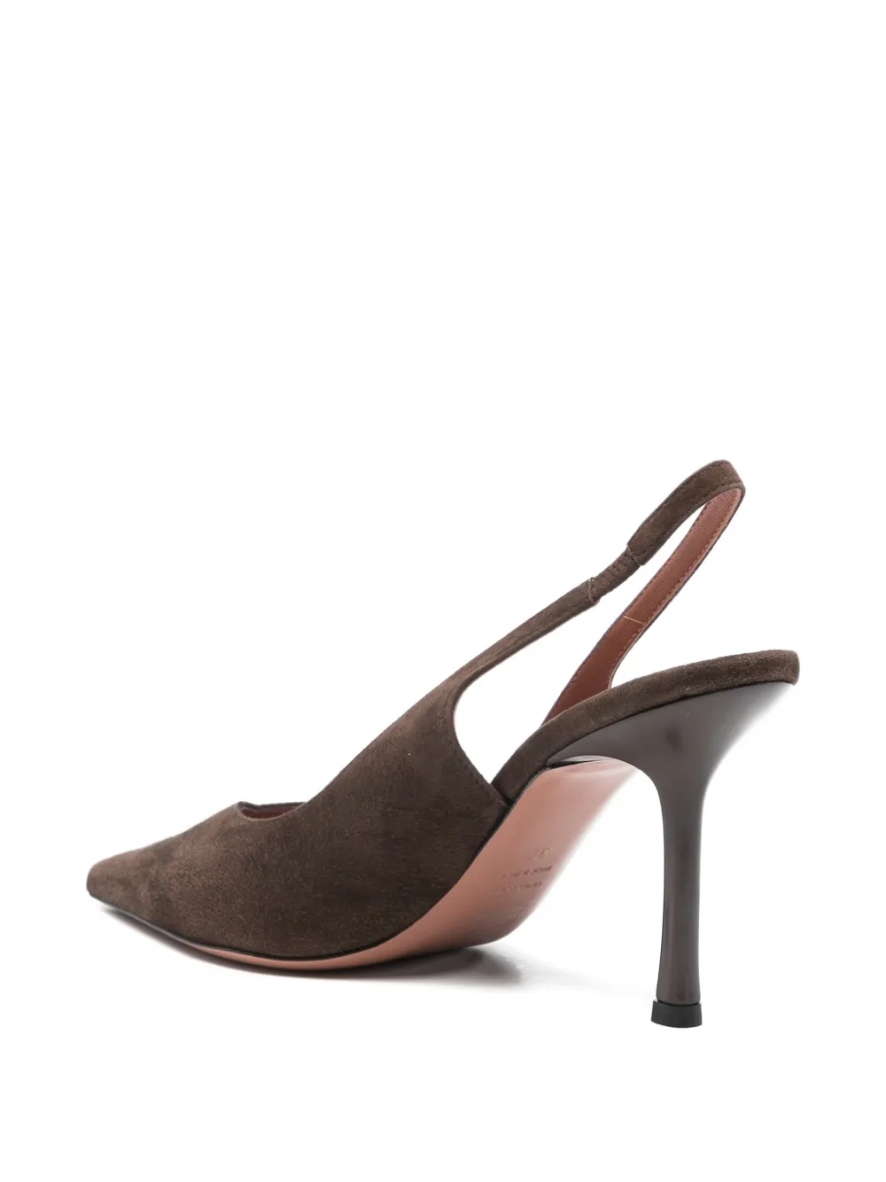 Castagna Slingback pumps met puntige neus Bruin
